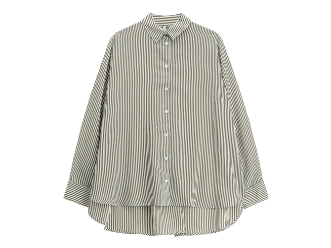 chemise - MANCHE LONGUE - vetement femme - Coton - Kaki - Imperial fashion