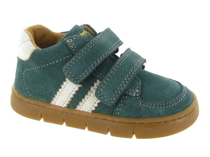 baskets et sneakers -  - bebe garcon - Cuir - Vert - Babybotte