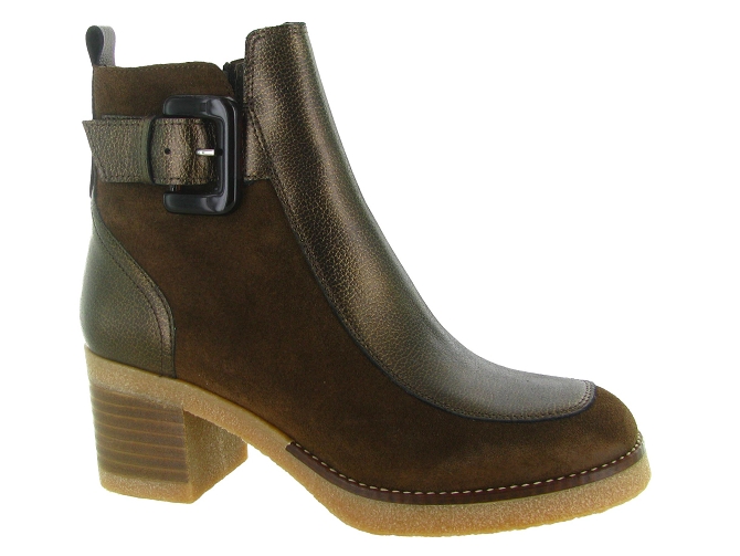 bottines et boots - Casual - femme - Nubuck - Chocolat - Minka design