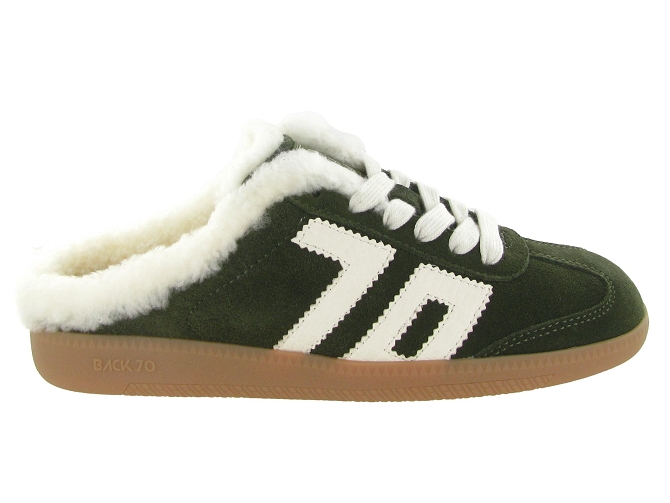 baskets et sneakers - Tendance - femme - Cuir - Kaki - Back705988801_2