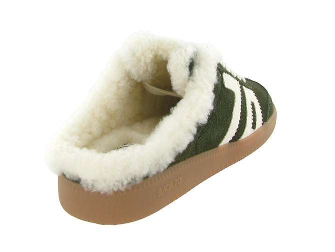 baskets et sneakers - Tendance - femme - Cuir - Kaki - Back705988801_5