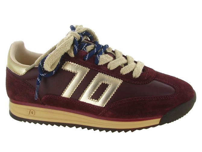baskets et sneakers - Tendance - femme - Nubuck - Bordeaux - Back70
