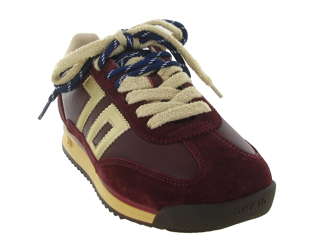 baskets et sneakers - Tendance - femme - Nubuck - Bordeaux - Back705989002_3