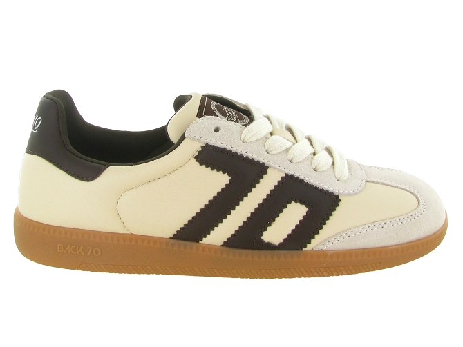 baskets et sneakers - Tendance - femme - Nubuck - Crème - Back705989201_2