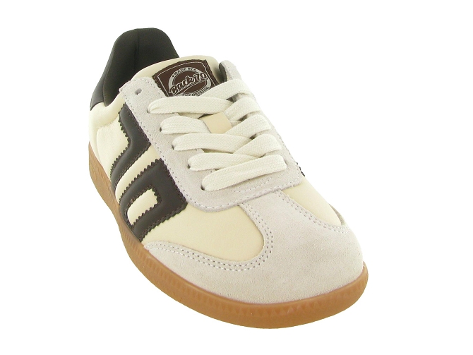 baskets et sneakers - Tendance - femme - Nubuck - Crème - Back705989201_3