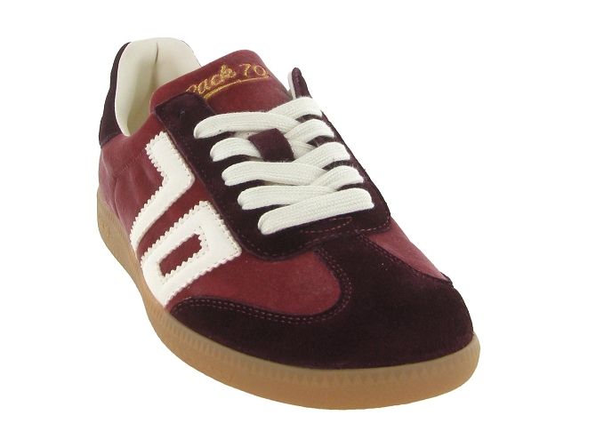 baskets et sneakers - Tendance - femme - Cuir - Bordeaux - Back705989401_3