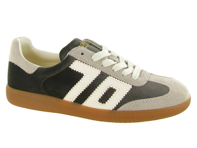 baskets et sneakers - Tendance - femme - Cuir - Gris - Back70