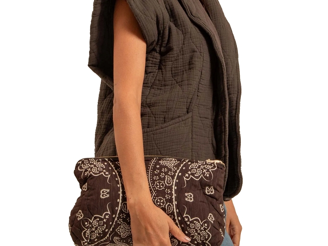 veste - SANS MANCHE - vetement femme - Coton - Chocolat - Aokyanos5990201_5