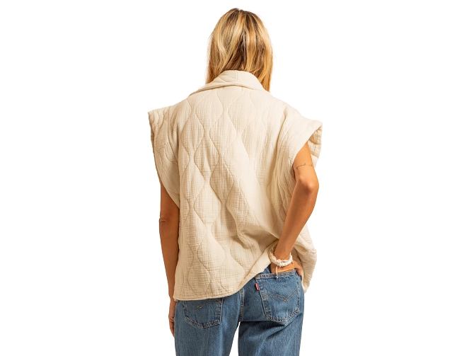 veste - SANS MANCHE - vetement femme - Coton - Crème - Aokyanos5990203_5