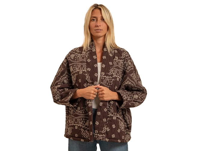 veste -   - vetement femme - Coton - Chocolat - Aokyanos