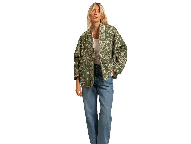 veste -   - vetement femme - Coton - Kaki - Aokyanos5990402_4