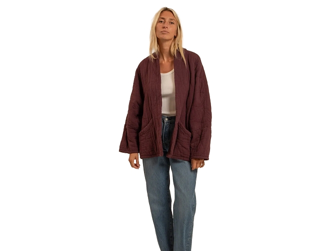 veste -   - vetement femme - Coton - Bordeaux - Aokyanos5990501_2