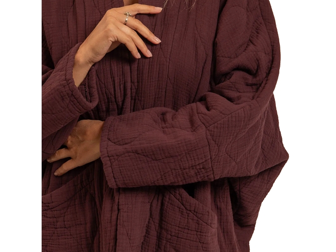 veste -   - vetement femme - Coton - Bordeaux - Aokyanos5990501_5