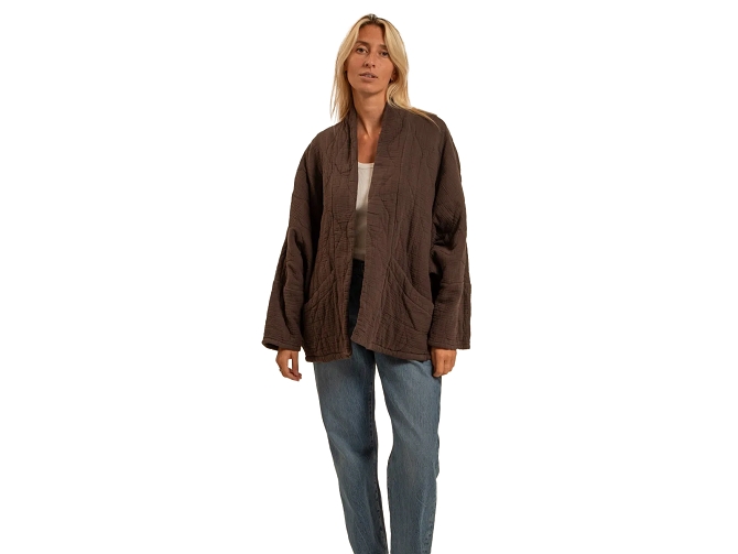 veste -   - vetement femme - Coton - Chocolat - Aokyanos5990502_2