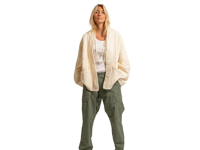 veste -   - vetement femme - Coton - Crème - Aokyanos5990503_2