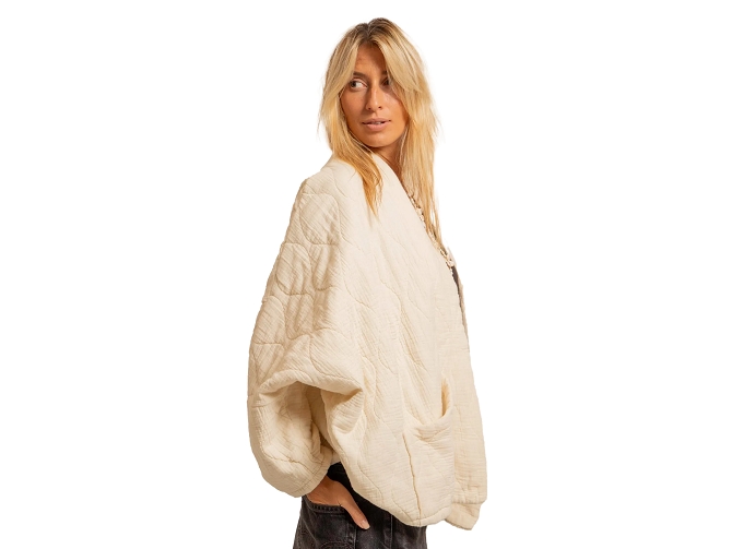 veste -   - vetement femme - Coton - Crème - Aokyanos5990503_3