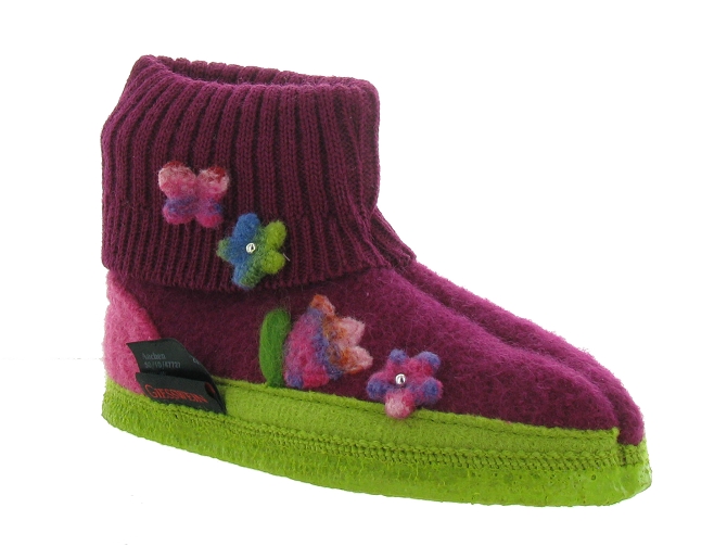 chaussons et pantoufles -  - junior garcon -  - Violet - Giesswein