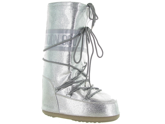 apres ski bottes fourrees - Moon boot - femme - Synthétique - Argent - Moon boot