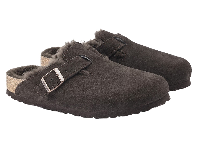 chaussons et pantoufles - Mules Sabots - homme - Nubuck - Marron - Birkenstock6302902_3