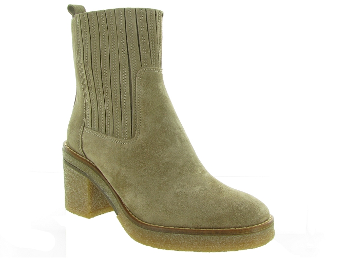 bottines et boots - Classique & Chic - femme - Nubuck - Beige - Alpe