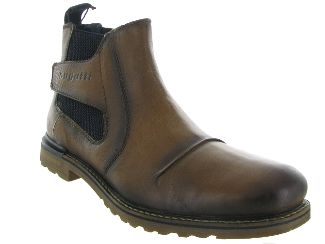 bottines et boots - Chelsea - homme - Cuir - Marron - Bugatti