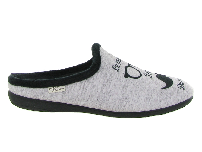 La maison de l espadrille chaussons et pantoufles 108 6 gris6311901_2