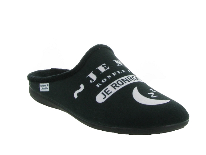 chaussons et pantoufles - Mules Sabots - homme - Synthétique - Noir - La maison de l espadrille6312001_2