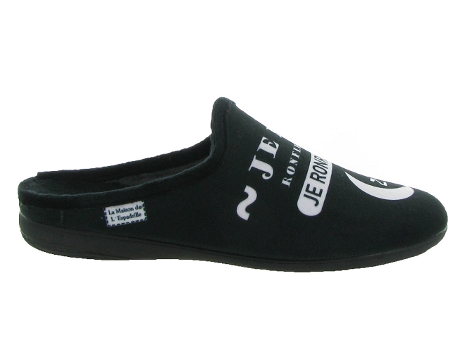 chaussons et pantoufles - Mules Sabots - homme - Synthétique - Noir - La maison de l espadrille6312001_3