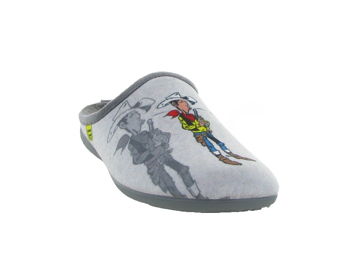 La maison de l espadrille chaussons et pantoufles l11 lucky luke gris6312201_4