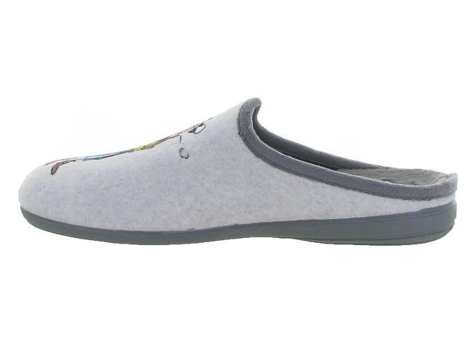 La maison de l espadrille chaussons et pantoufles l11 lucky luke gris6312201_5