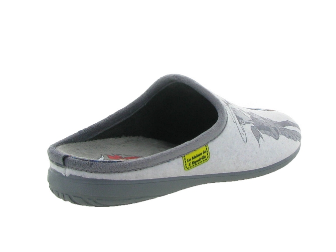 La maison de l espadrille chaussons et pantoufles l11 lucky luke gris6312201_6