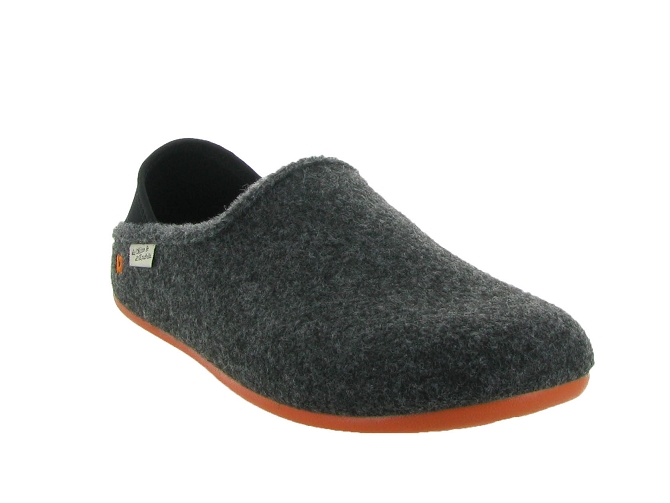 La maison de l espadrille chaussons et pantoufles 6717 anthracite