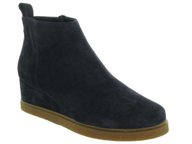 bottines et boots - Classique & Chic - femme - Nubuck - Bleu Marine - Unisa
