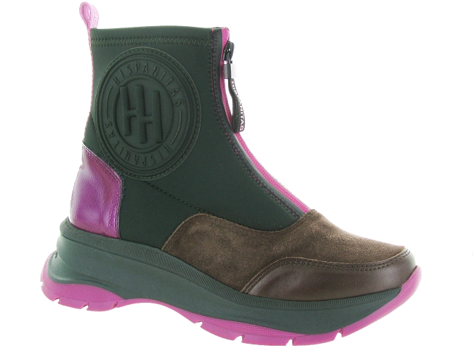 bottines et boots - Casual - femme - Synthétique - Kaki - Hispanitas