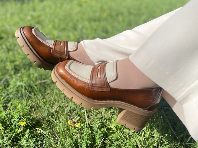 mocassins - Elégant - femme - Cuir - Marron - Hispanitas6315801_6