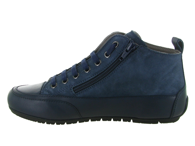 chaussures a lacets - Lacets détente - femme - Cuir - Bleu Marine - Candice cooper6317006_4