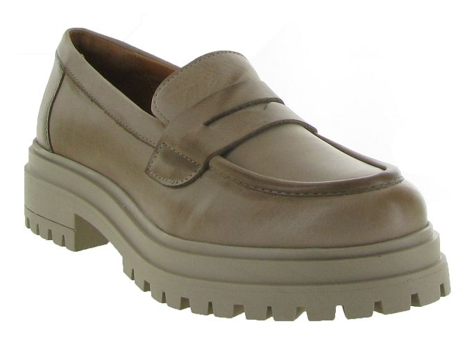 mocassins - Elégant - femme - Cuir - Gris - Creator