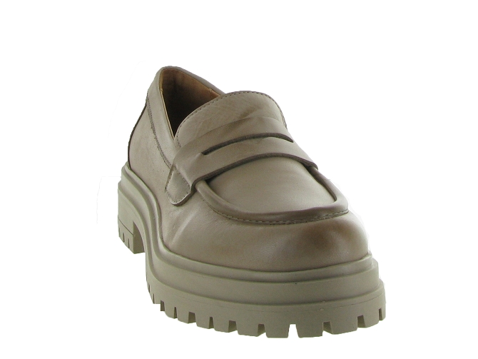 mocassins - Elégant - femme - Cuir - Gris - Creator6318002_3