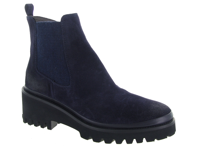 bottines et boots - Casual - femme - Cuir - Bleu Marine - Xsa