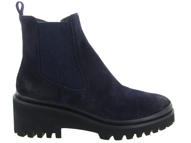 bottines et boots - Casual - femme - Cuir - Bleu Marine - Xsa6318301_2
