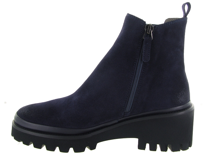 bottines et boots - Casual - femme - Cuir - Bleu Marine - Xsa6318301_4