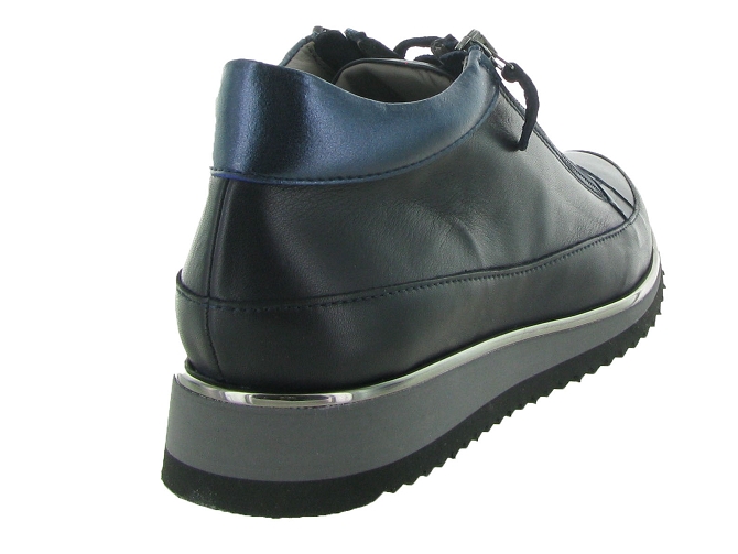 chaussures a lacets - Lacets détente - femme - Cuir - Bleu Marine - Xsa6318402_5