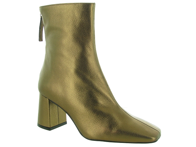 bottines et boots - Chaussette - femme - Cuir - Or - Angel alarcon