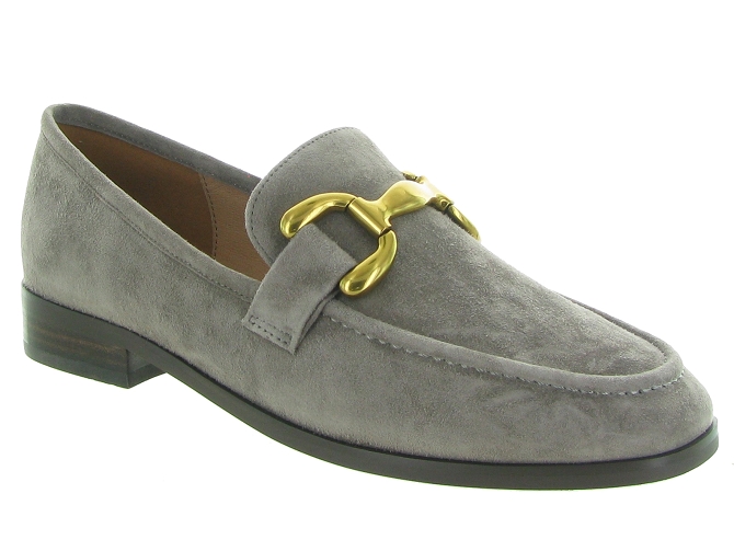 mocassins - Elégant - femme - Nubuck - Gris - Bibi lou
