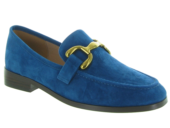 mocassins - Elégant - femme - Nubuck - Bleu - Bibi lou