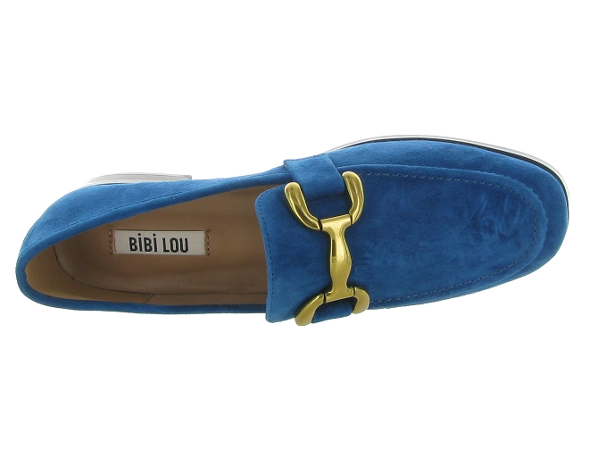 mocassins - Elégant - femme - Nubuck - Bleu - Bibi lou6319305_3
