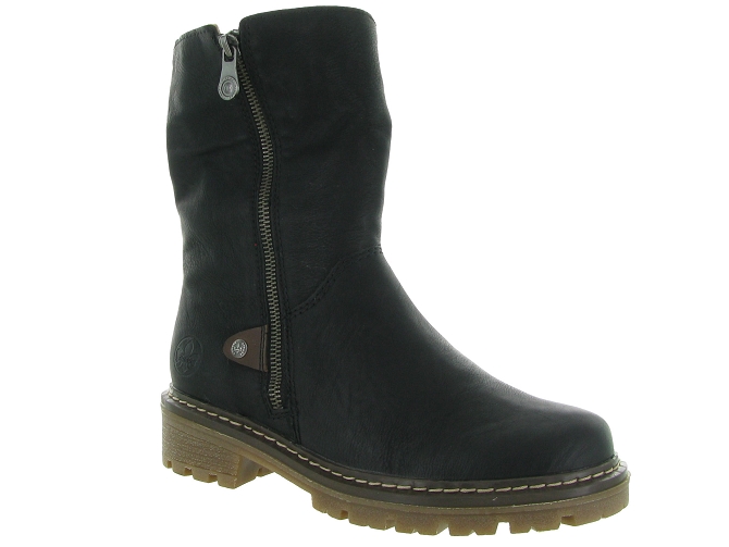 apres ski bottes fourrees - Chaussure neige - femme - Synthétique - Bleu Marine - Rieker6319701_6