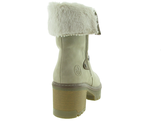 apres ski bottes fourrees - Chaussure neige - femme - Synthétique - Beige - Rieker6319801_5