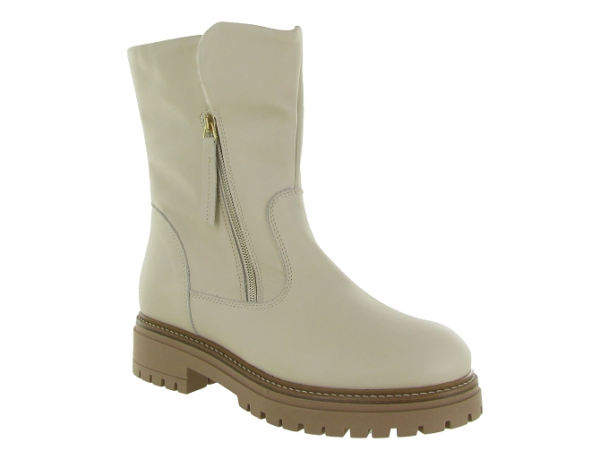 apres ski bottes fourrees - Botte de neige - femme - Cuir - Beige - Armando