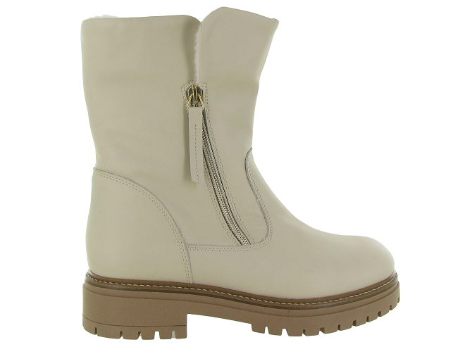 apres ski bottes fourrees - Botte de neige - femme - Cuir - Beige - Armando6324503_2